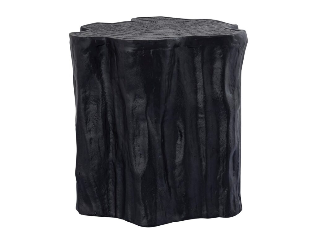 Τραπεζάκια Σαλονιού Ptmd Side Table Fennah Tree Trunk Aluminium Black