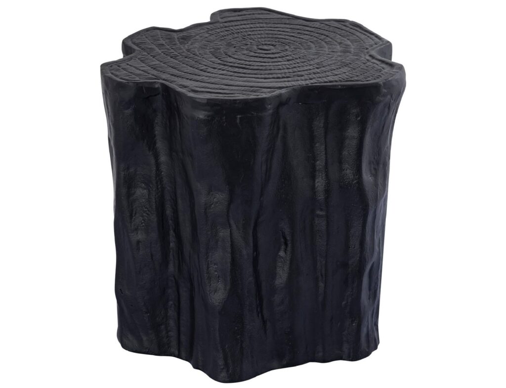 Τραπεζάκια Σαλονιού Ptmd Side Table Fennah Tree Trunk Aluminium Black