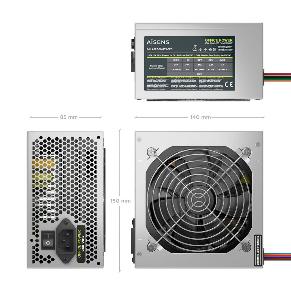 Τροφοδοσία Ρεύματος Aisens ASPC-500ATX-SEO ATX 500 W 50 W