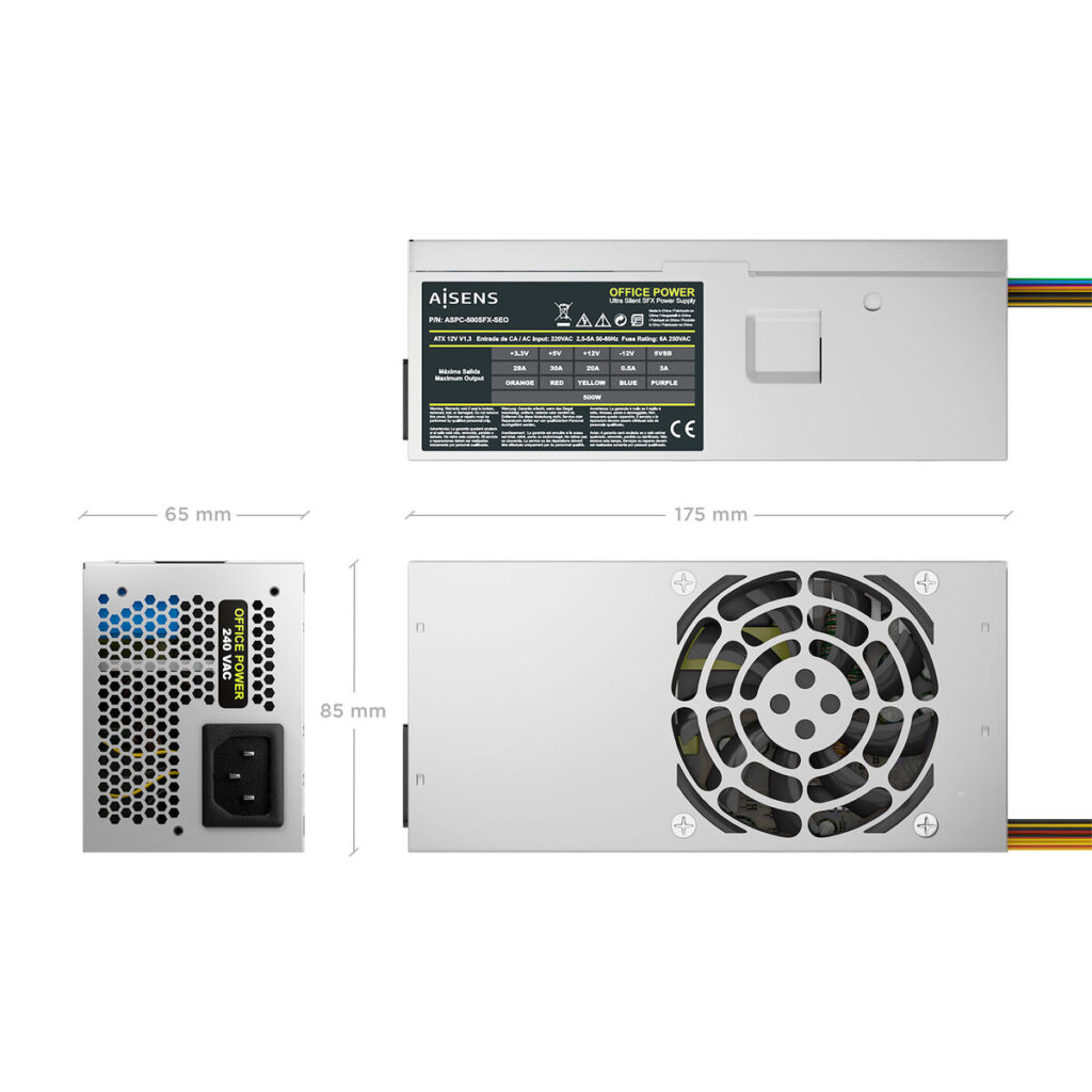 Τροφοδοσία Ρεύματος Aisens ASPC-500TFX-SEO 500 W 50 W