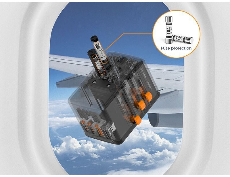 Φορτιστές & Καλώδια Φόρτισης Συσκευών Tessan Gan Universal Travel Adapter Ts-Wta03