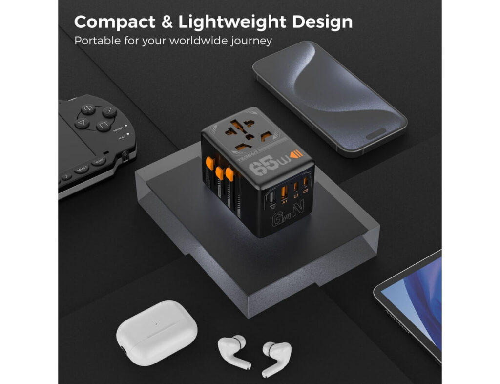 Φορτιστές & Καλώδια Φόρτισης Συσκευών Tessan Gan Universal Travel Adapter Ts-Wta03