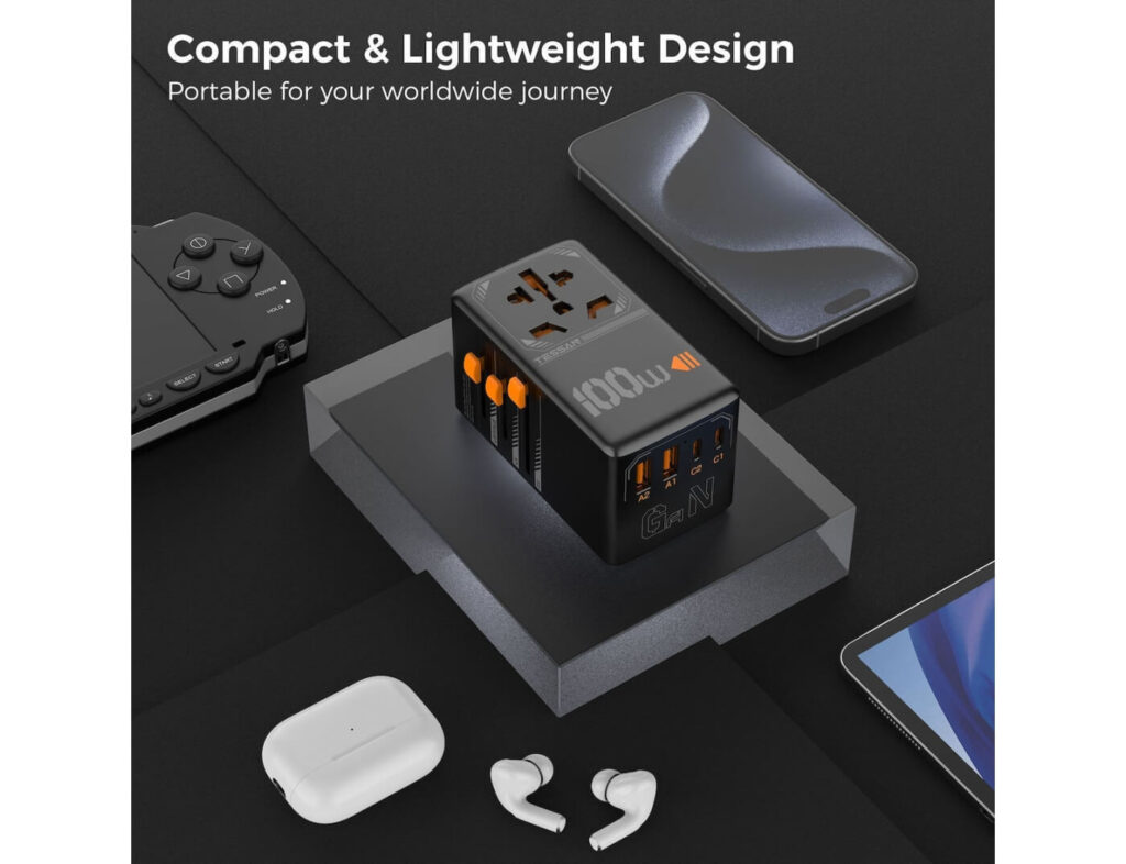 Φορτιστές & Καλώδια Φόρτισης Συσκευών Tessan Gan Universal Travel Adapter Ts-Wta04