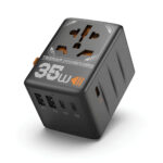Φορτιστές & Καλώδια Φόρτισης Συσκευών Tessan Universal Travel Adapter 2Xusb, 3Xtype-C Ma