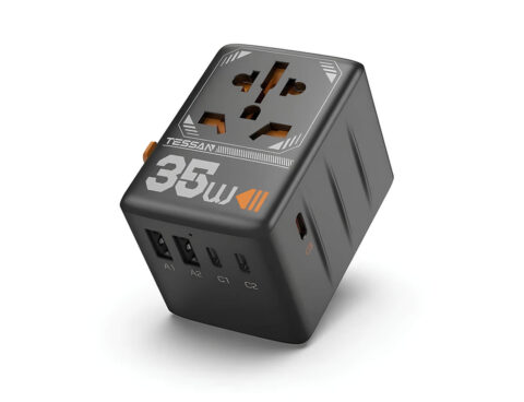 Φορτιστές & Καλώδια Φόρτισης Συσκευών Tessan Universal Travel Adapter 2Xusb, 3Xtype-C Ma