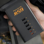 Πολύμπριζα Power Strip Tessan 8 In 1 Gan 3Xschuko 4Xusb 2Xtyp