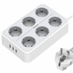 Πολύμπριζα Power Strip Tessan 9 In 1 Ts-303