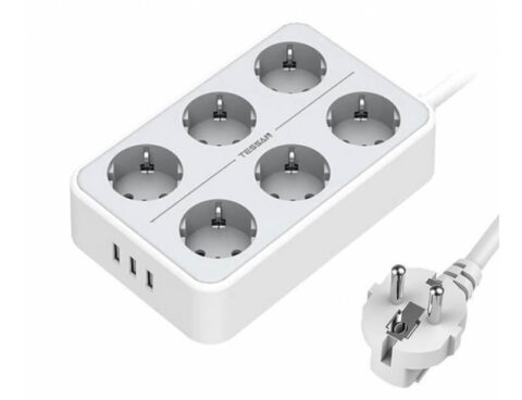 Πολύμπριζα Power Strip Tessan 9 In 1 Ts-303