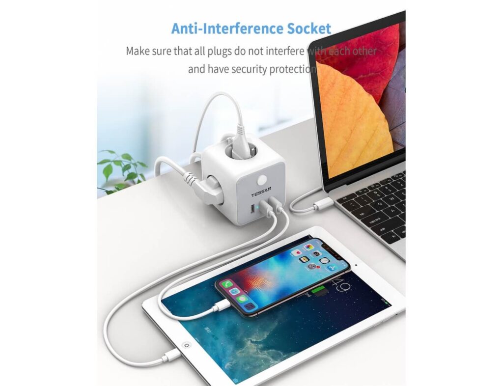 Πολύμπριζα Powercube Tessan Ts-301-C