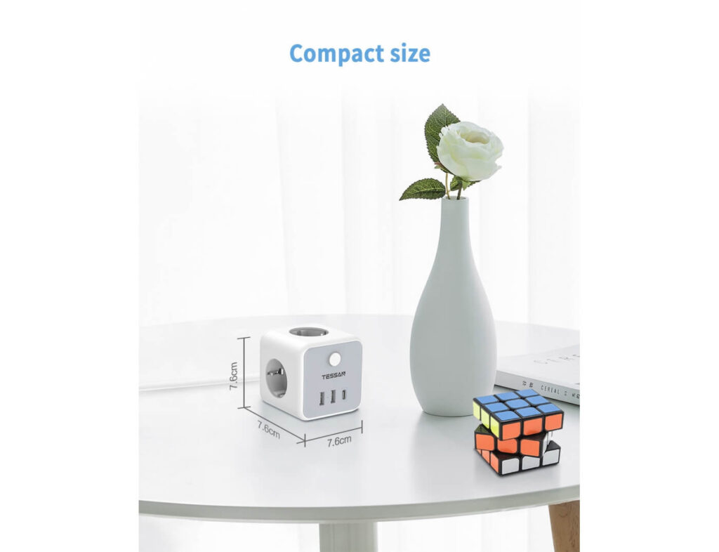 Πολύμπριζα Powercube Tessan Ts-301-C
