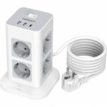 Πολύμπριζα Tower Surge Protector Tessan 11 In 1 Tps03-De-C