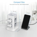 Πολύμπριζα Tower Surge Protector Tessan 11 In 1 Tps03-De-C