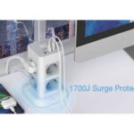 Πολύμπριζα Tower Surge Protector Tessan 11 In 1 Tps03-De-C